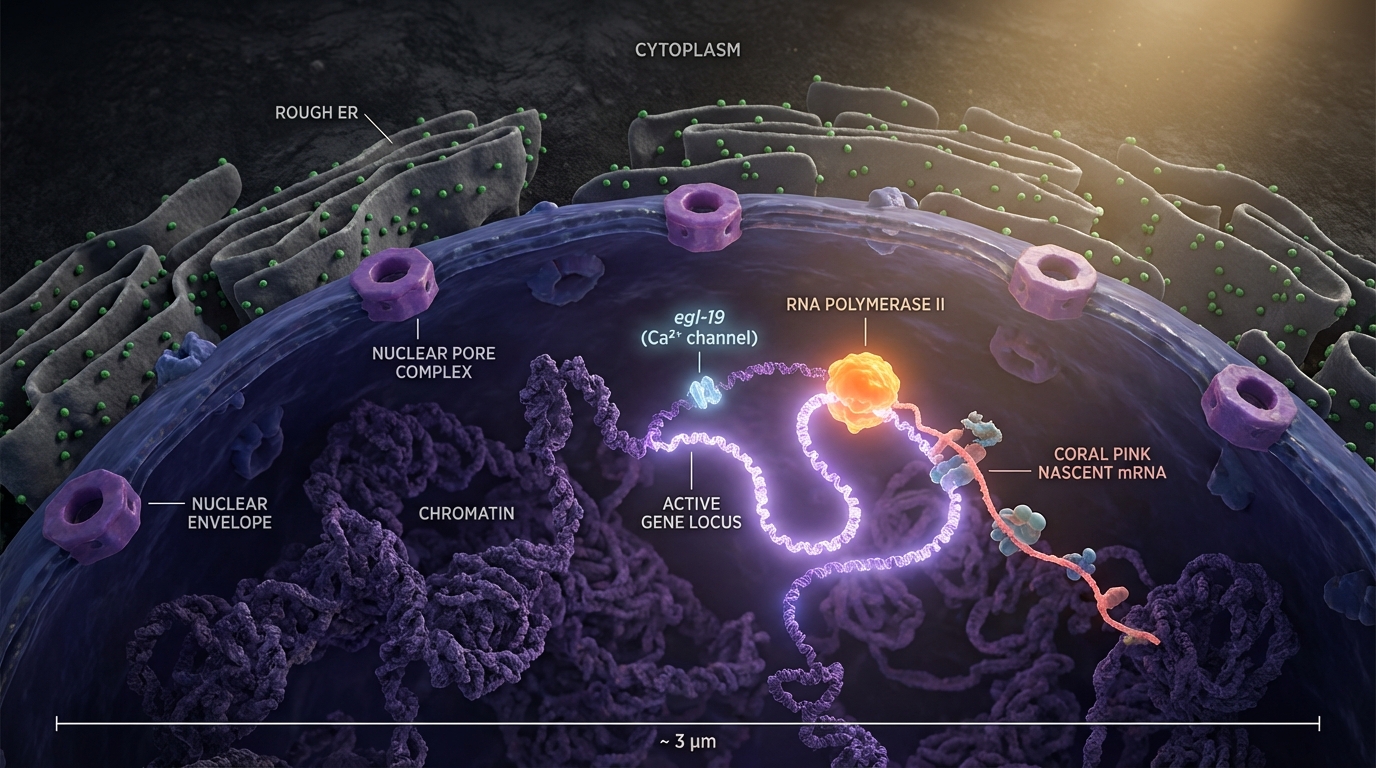 Mockup 13: Nucleus and gene transcription
